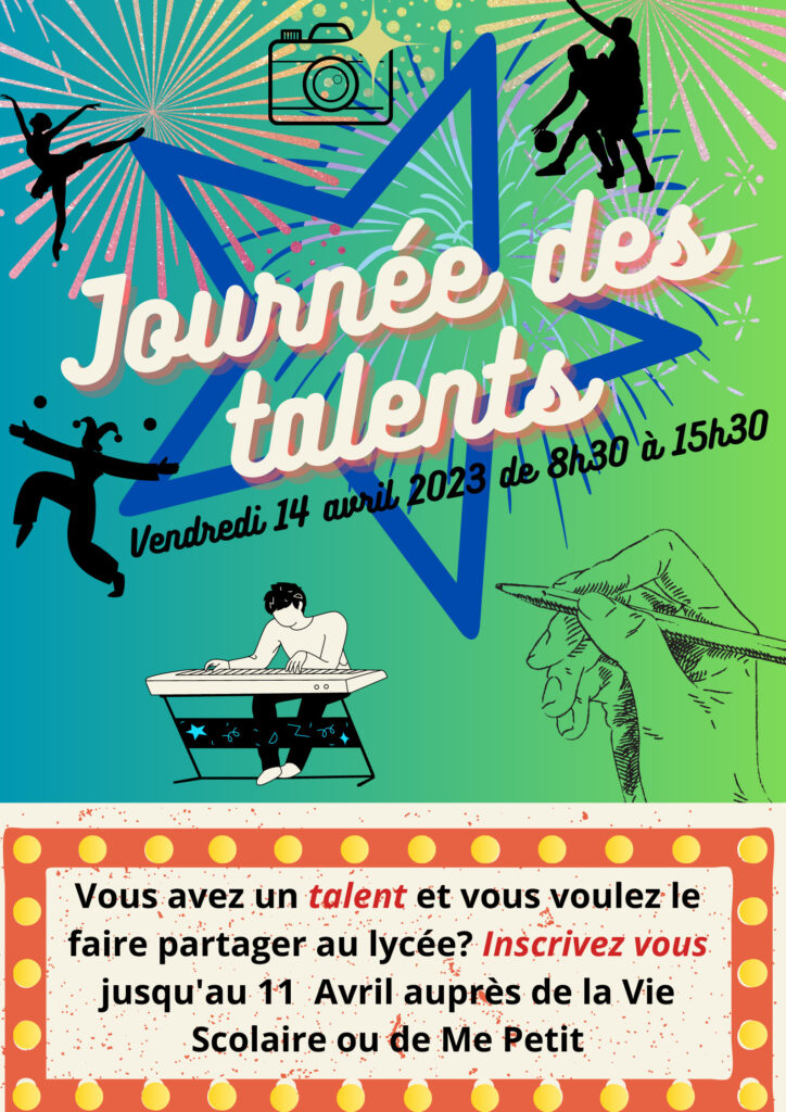 Journ E Des Talents Vendredi Avril Actualit S Institution Rey