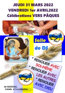 Affiche Jeudi 3103-Vendredi1er04 Vers Pâques REY 2022