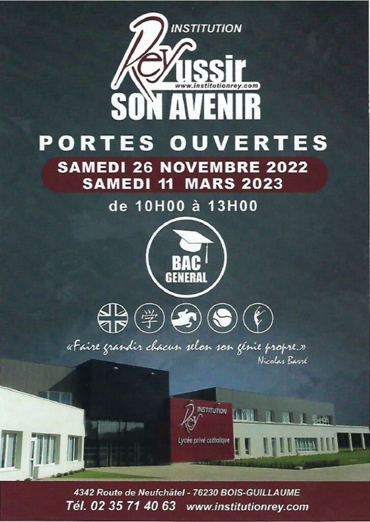 Portes ouvertes les 26 novembre et 11 mars