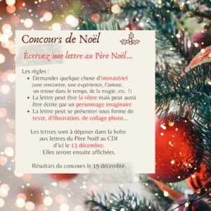 concours lettre au père noel